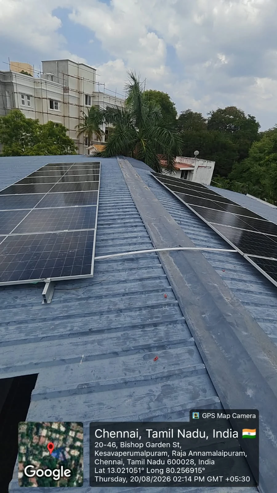 United India Insurance — 14.5 kW rooftop solar installation in Chennai, Tamil Nadu