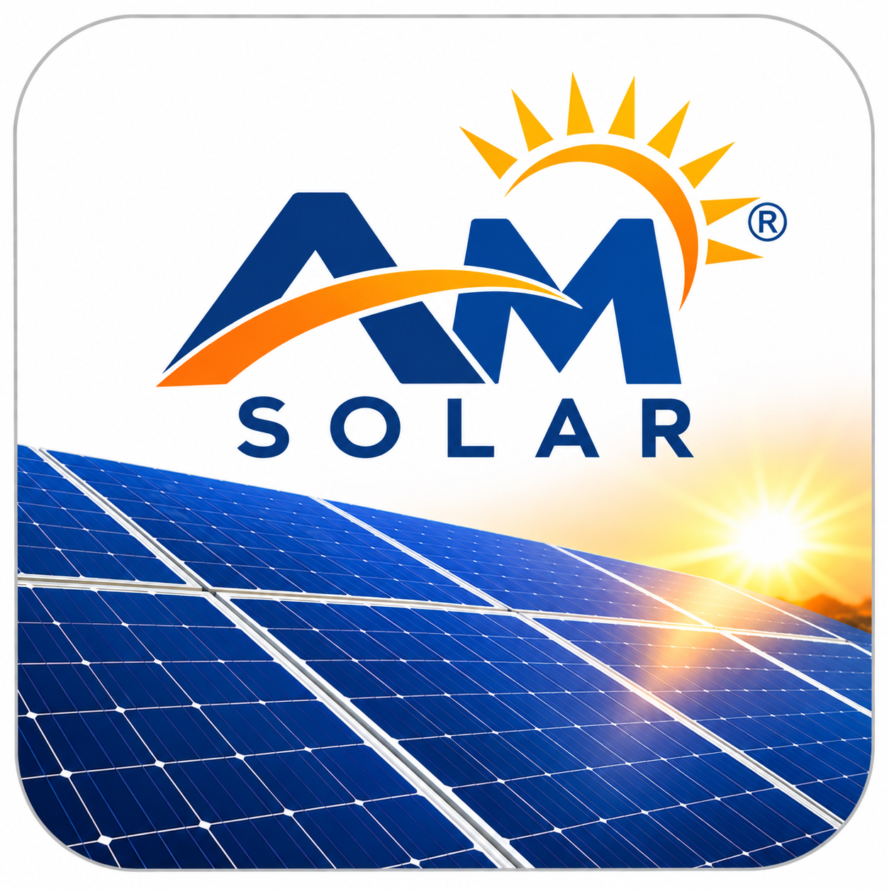 AM Solar logo