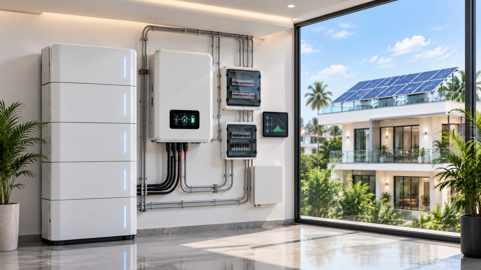 Hybrid + Battery Backup by Gensolar Energy in Tamil Nadu